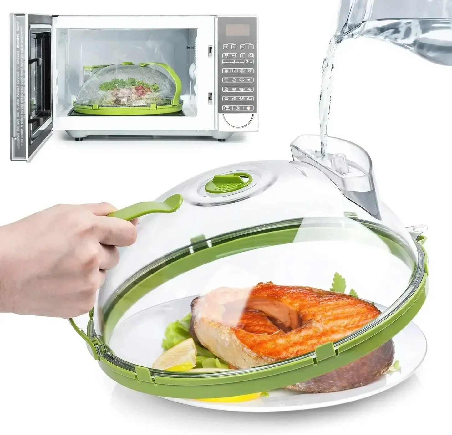 Microwave Steam Splatter Cover